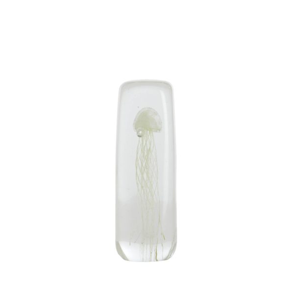 Light & Living Ornament 6x6x18,5 cm JELLYFISH glas crème