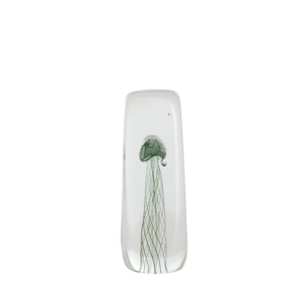 Light & Living Ornament 6x6x18,5 cm JELLYFISH glas donker groen