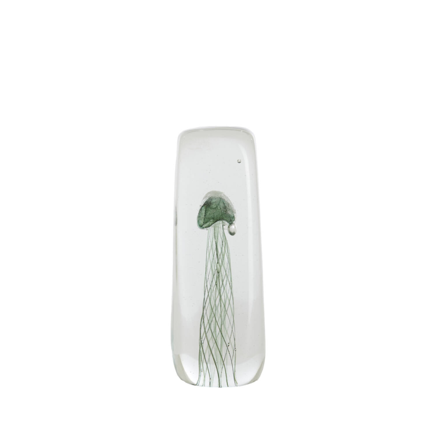 Light & Living Ornament 6x6x18,5 cm JELLYFISH glas donker groen