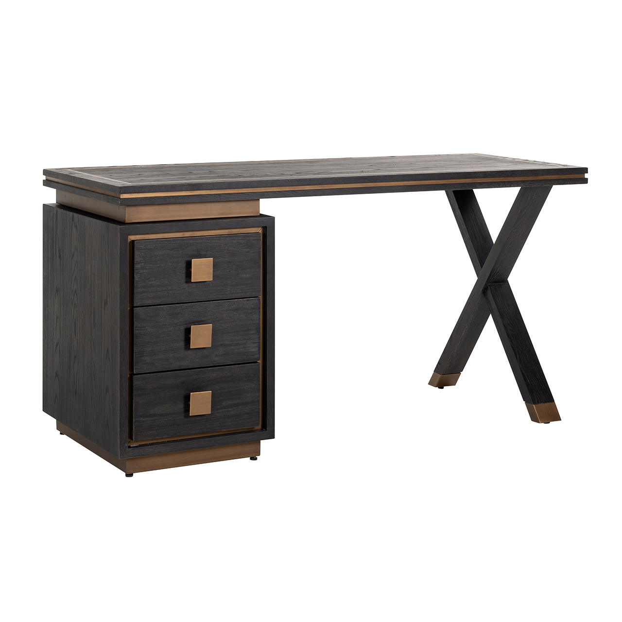 Richmond Interiors Bureau Hunter black rustic