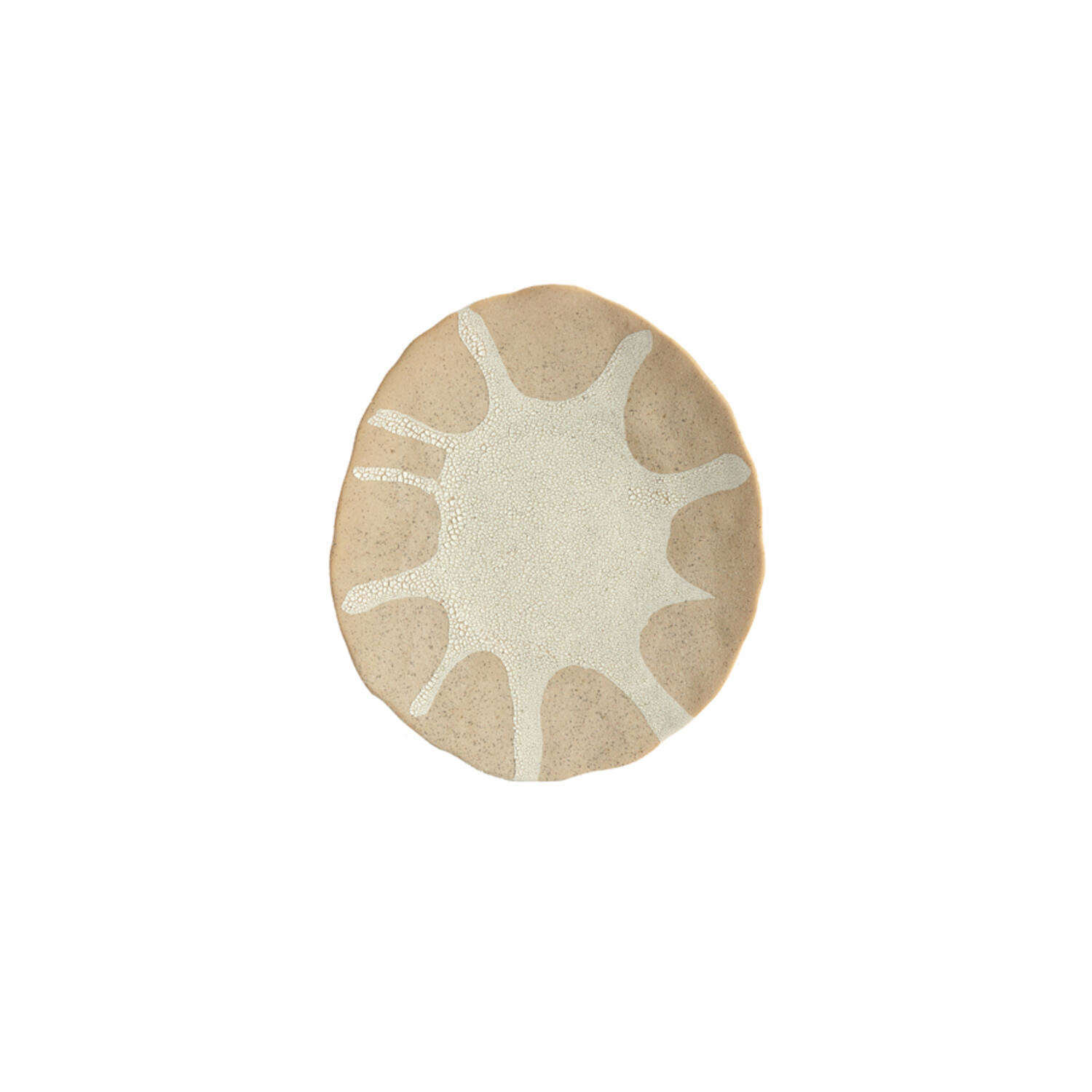 Light & Living Ornament hang 22,5x3,5x26 cm SOLEIL mat zand-crème