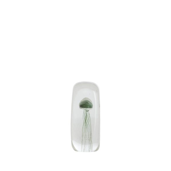 Light & Living Ornament 5,5x5,5x13 cm JELLYFISH glas donker groen