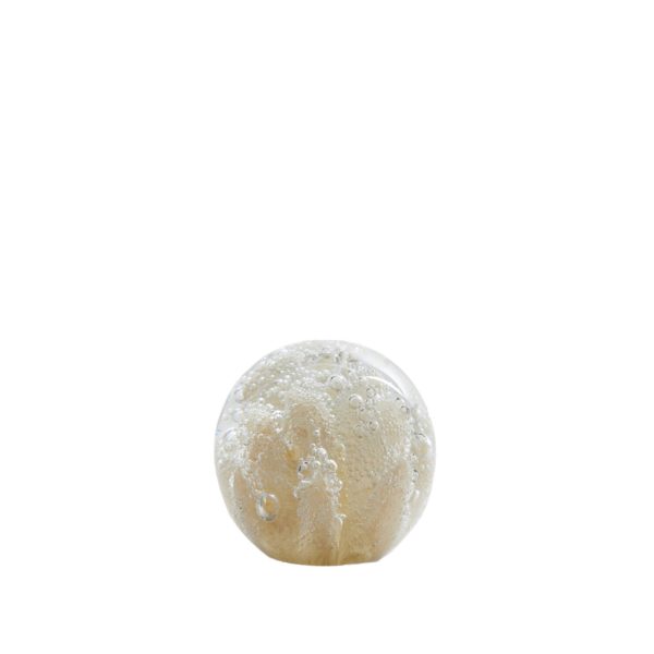 Light & Living Ornament Ø8x8 cm CORAL glas crème
