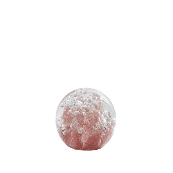 Light & Living Ornament Ø8x8 cm CORAL glas licht roze