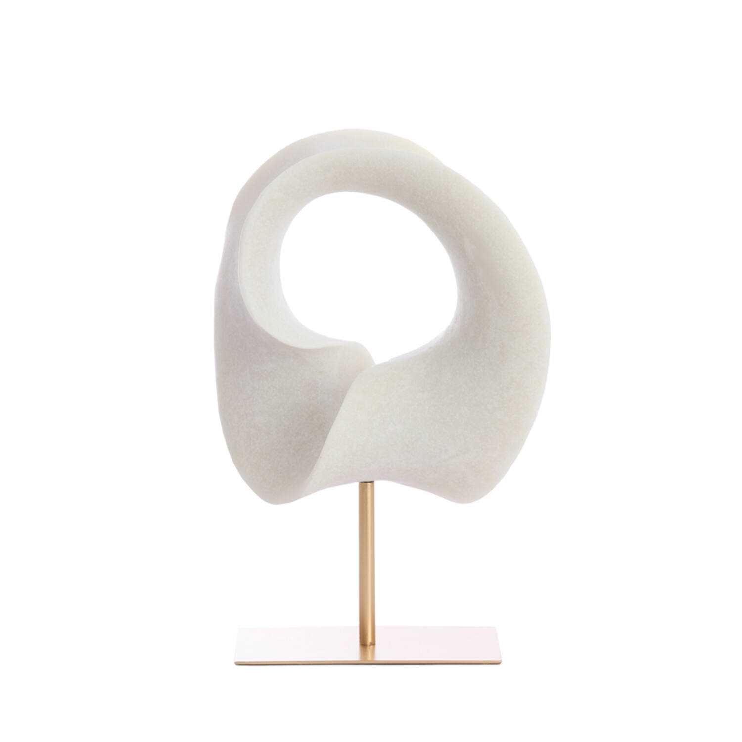 Light & Living Ornament op voet 34x18x43 cm VODICE crème+antiek brons