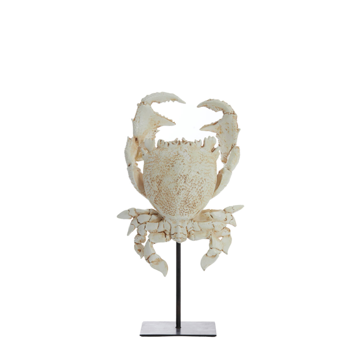 Light & Living Ornament op voet 23x12,5x42,5 cm CRAB gebroken wit