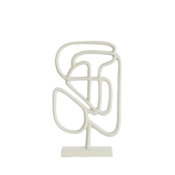 Light & Living Ornament op voet 24x8x39 cm GOLEZA crème