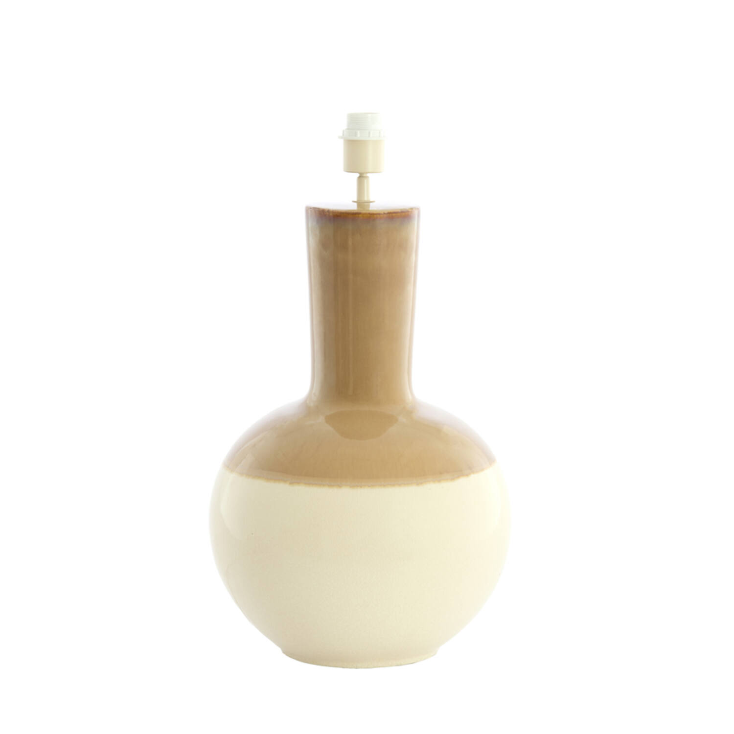 Light & Living Lampvoet Ø34x62 cm ULLOA keramiek licht bruin+crème