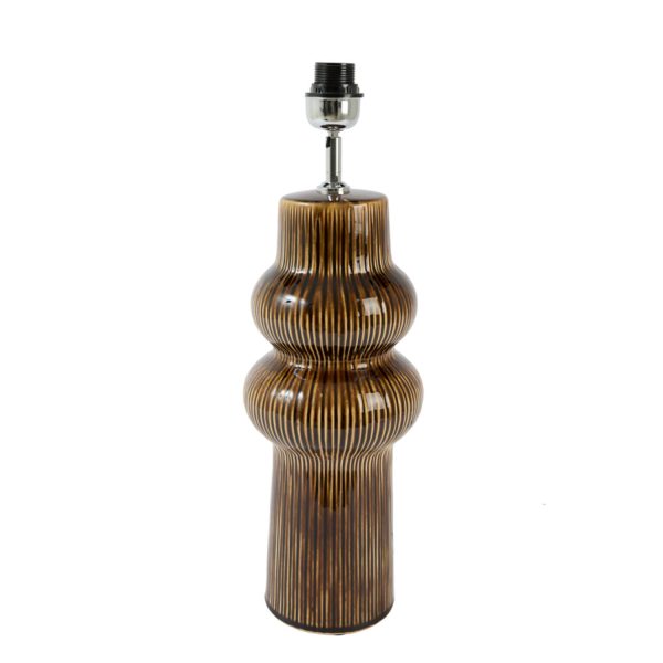Light & Living Lampvoet Ø19x57 cm ROUCA keramiek donker bruin