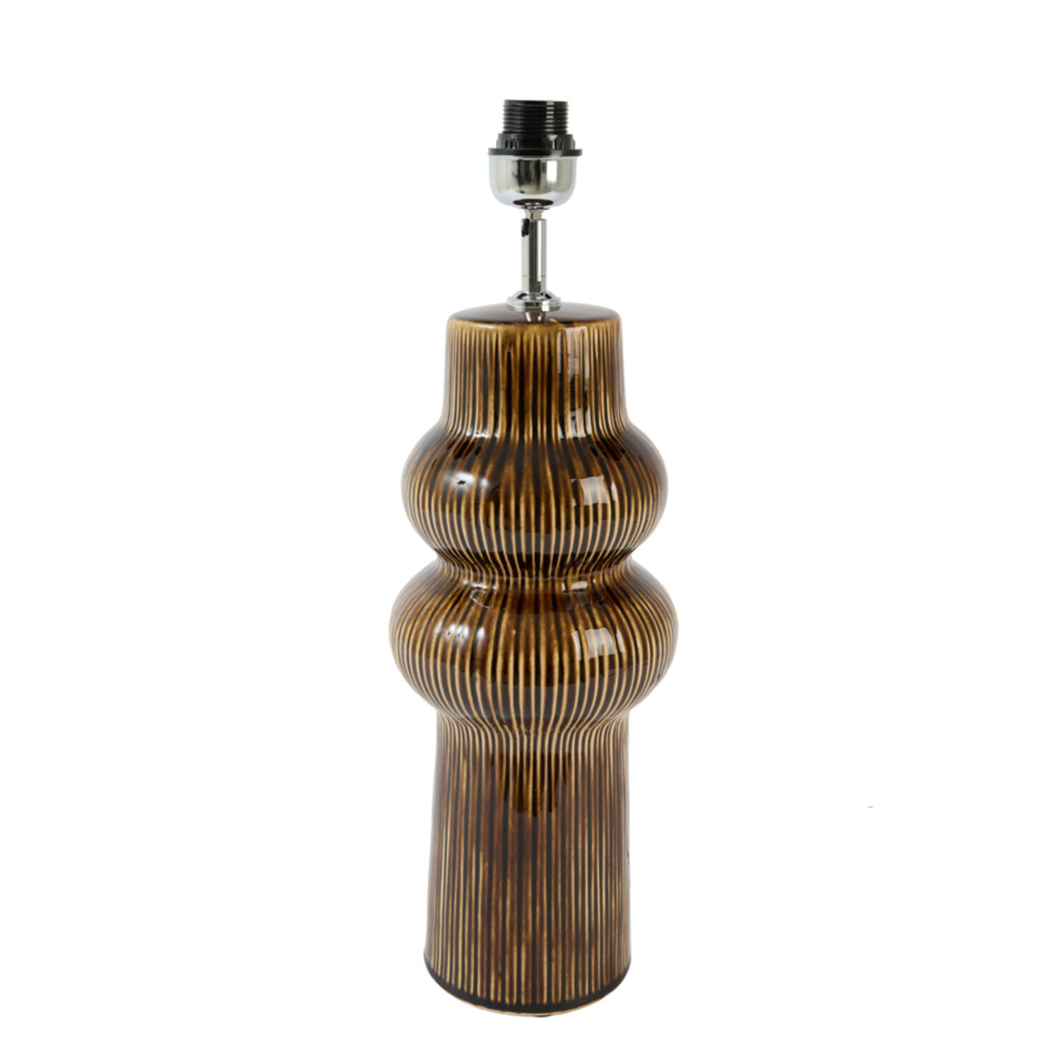 Light & Living Lampvoet Ø19x57 cm ROUCA keramiek donker bruin