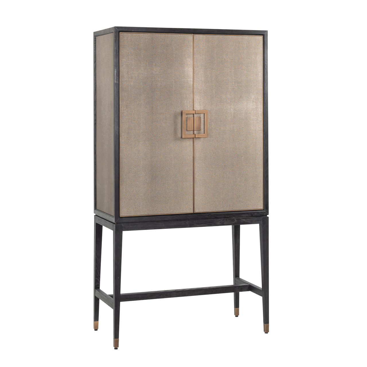 Richmond Interiors Opbergkast Bloomville brass shagreen