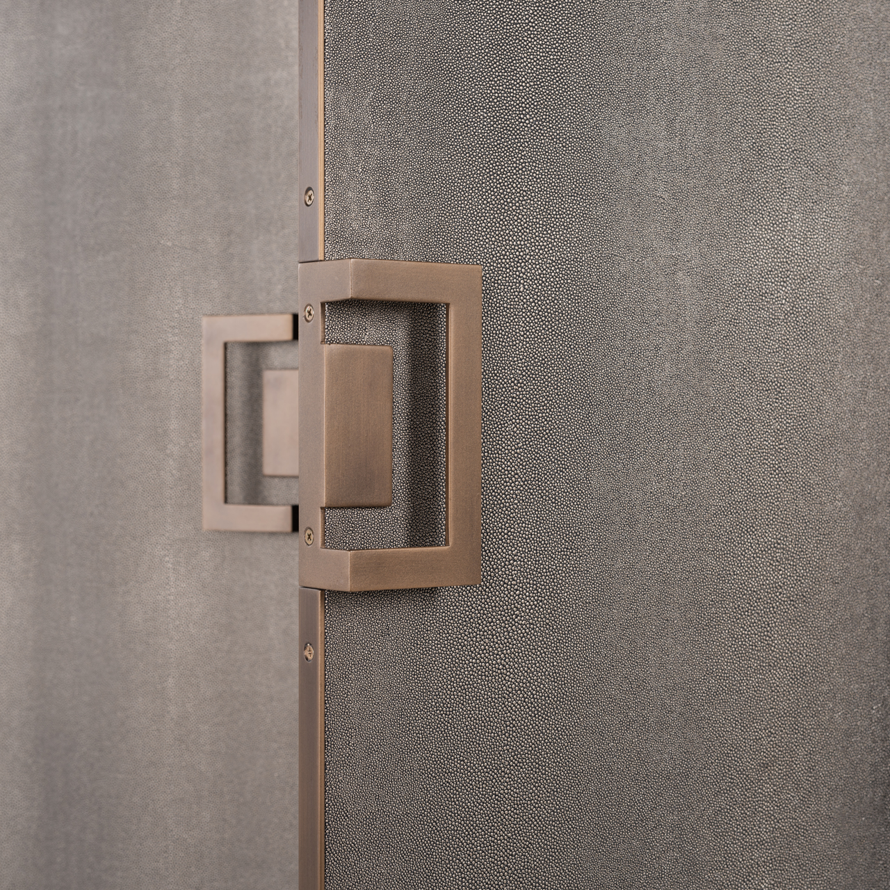 Richmond Interiors Opbergkast Bloomville brass shagreen