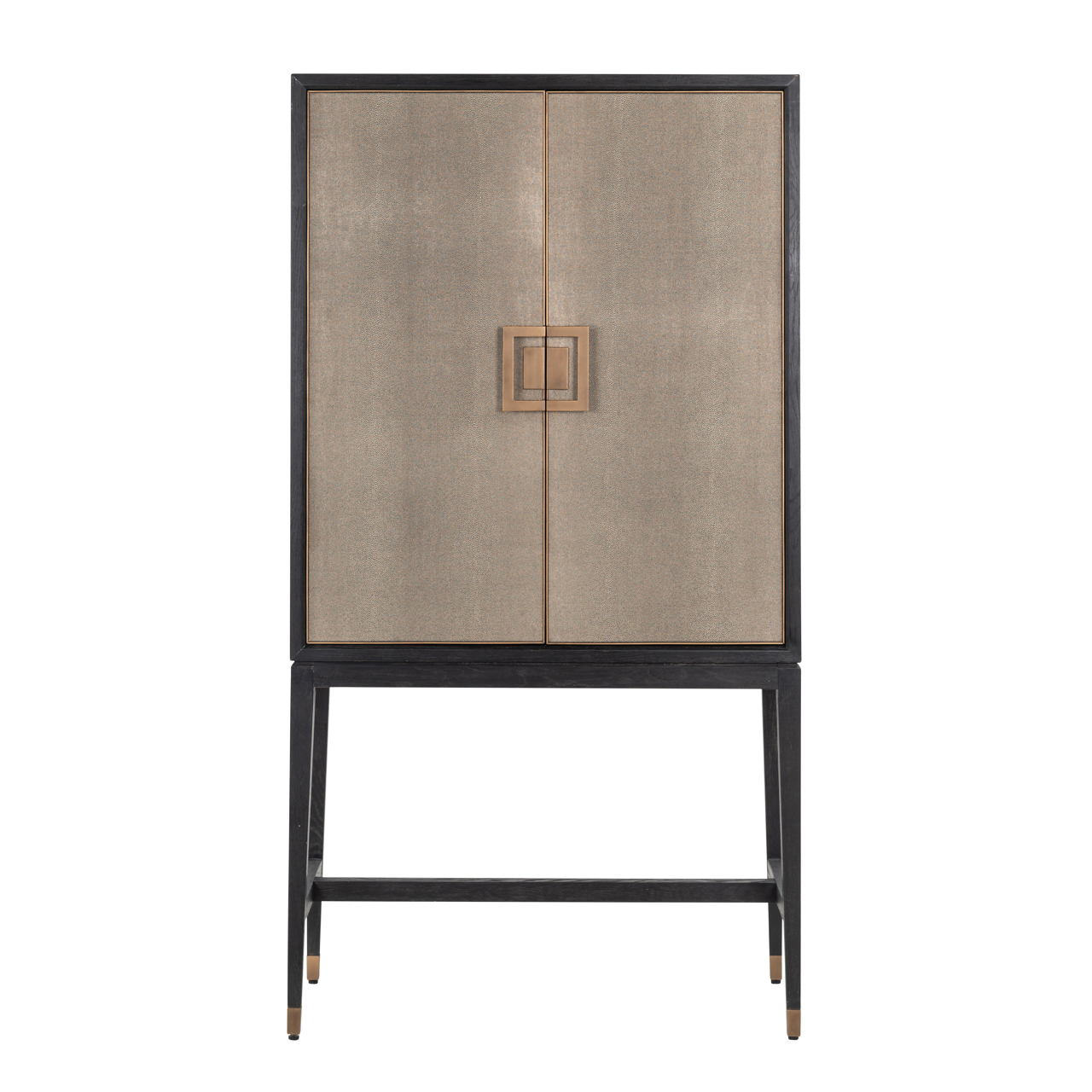 Richmond Interiors Opbergkast Bloomville brass shagreen
