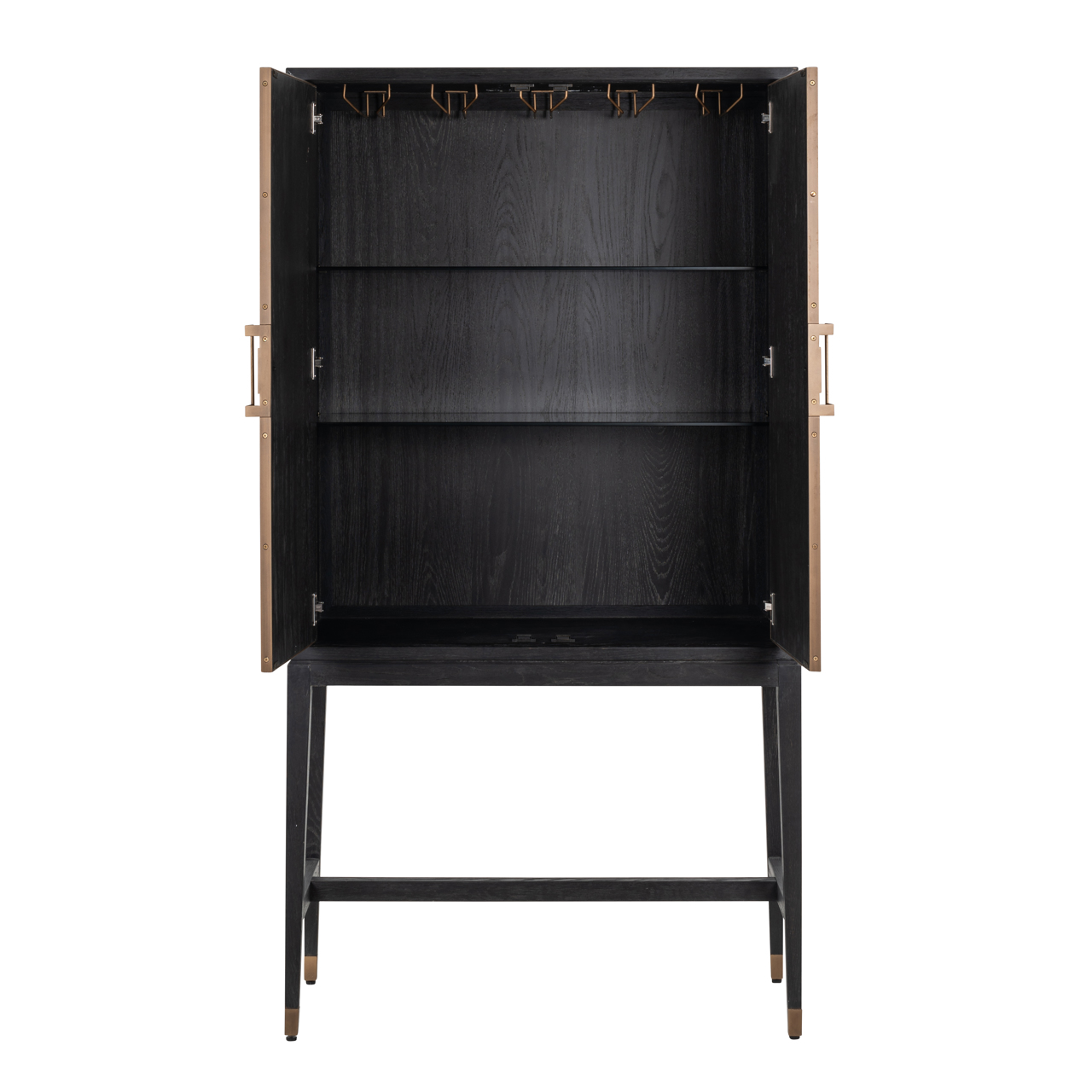 Richmond Interiors Opbergkast Bloomville brass shagreen