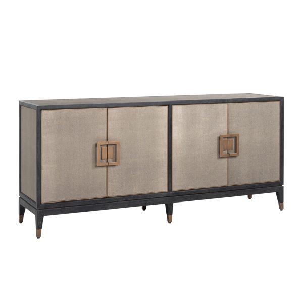 Richmond Interiors Dressoir Bloomville brass shagreen