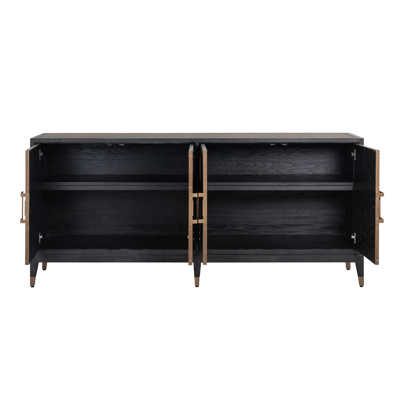 Richmond Interiors Dressoir Bloomville brass shagreen