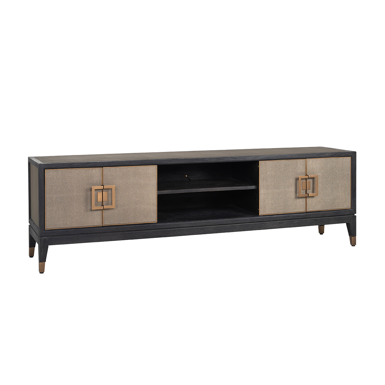 Richmond Interiors TV-meubel Bloomville brass shagreen