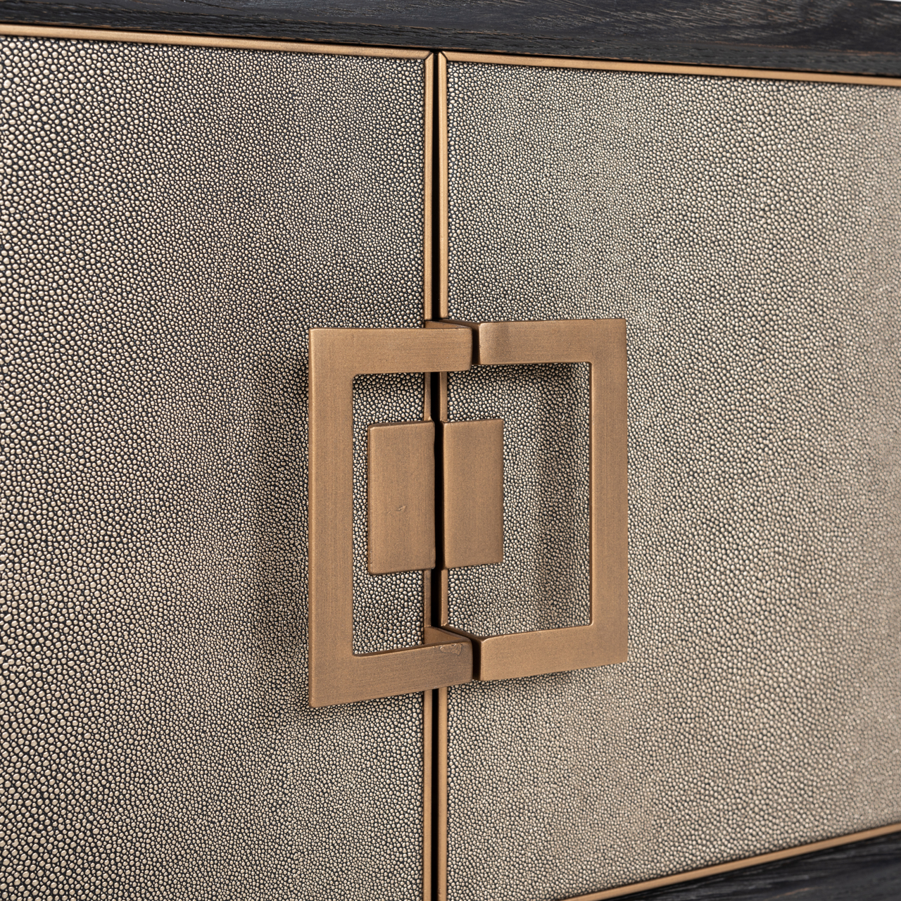 Richmond Interiors TV-meubel Bloomville brass shagreen