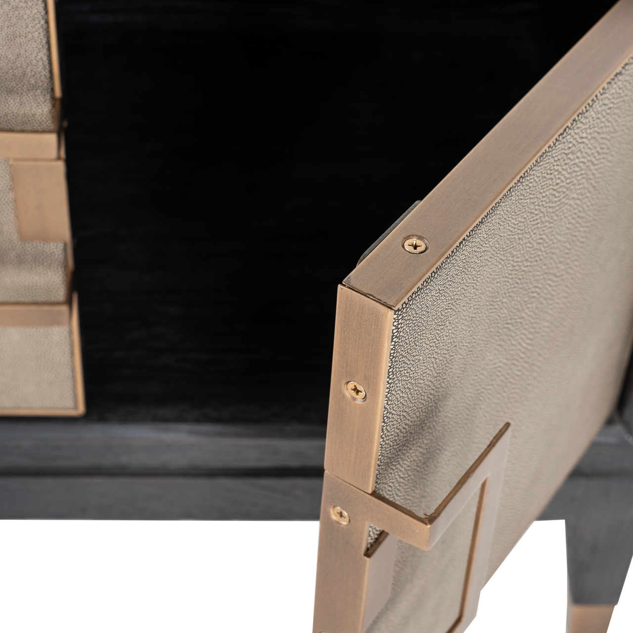 Richmond Interiors TV-meubel Bloomville brass shagreen