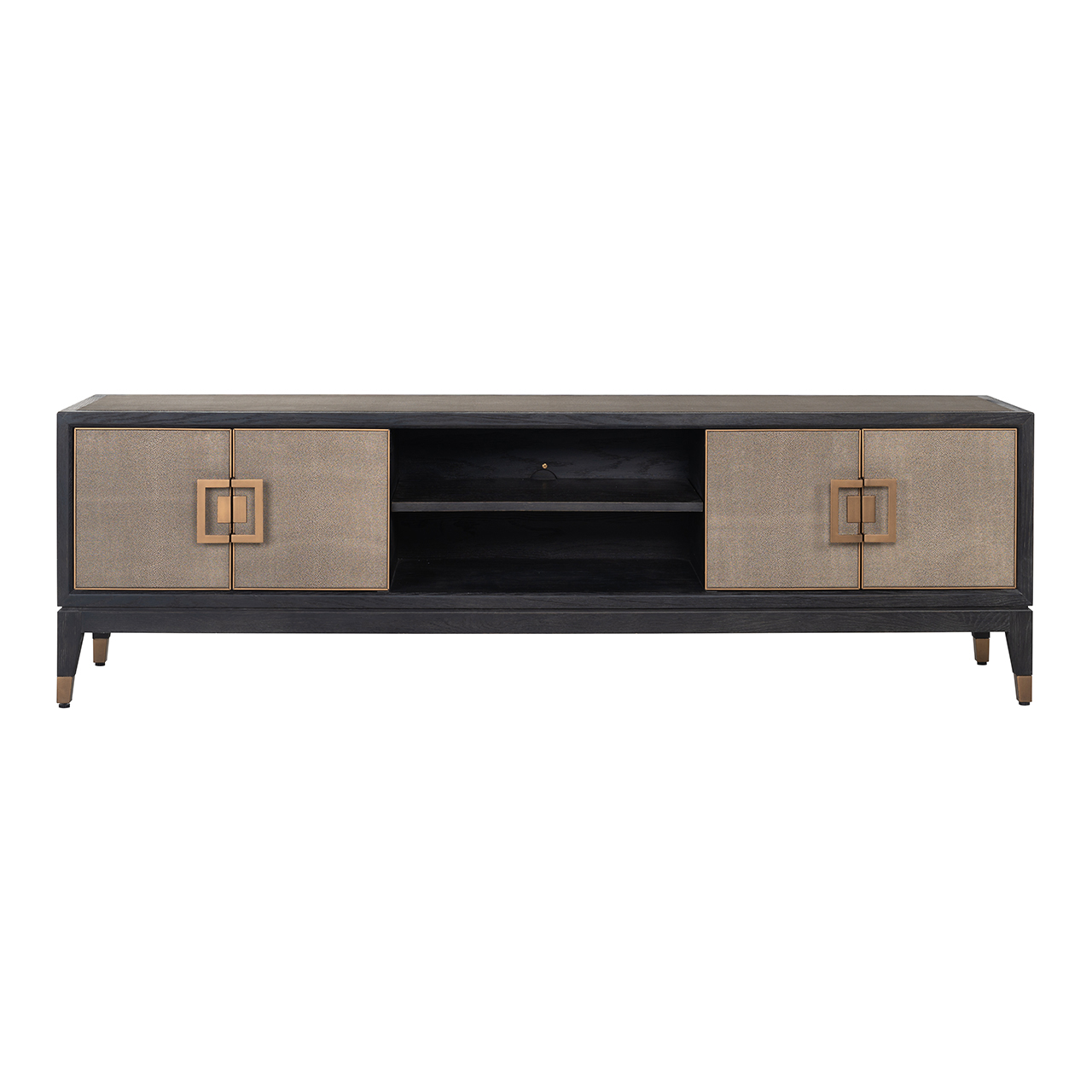 Richmond Interiors TV-meubel Bloomville brass shagreen