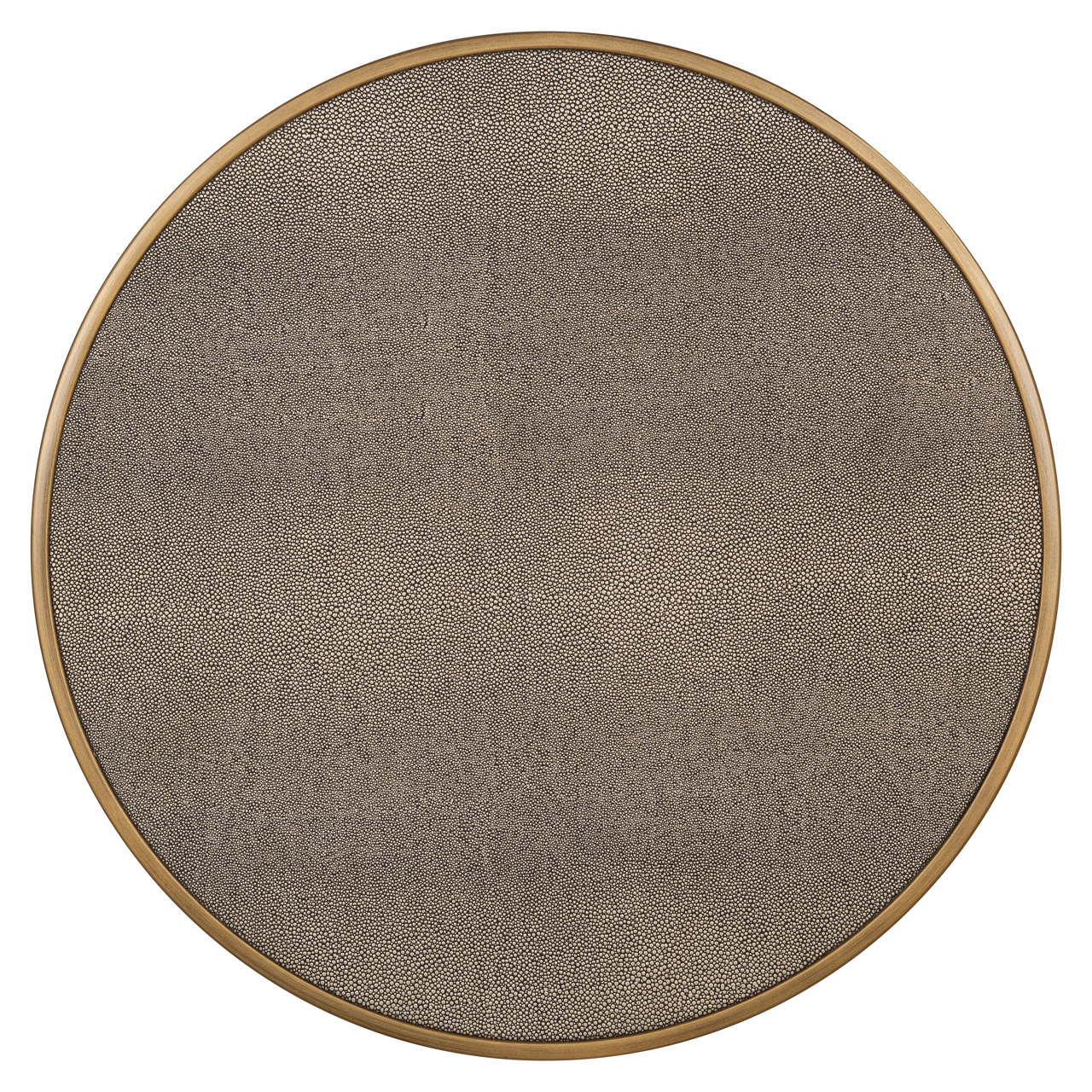 Richmond Interiors Bijzettafel Bloomville brass shagreen incl. glass (Set of 2)