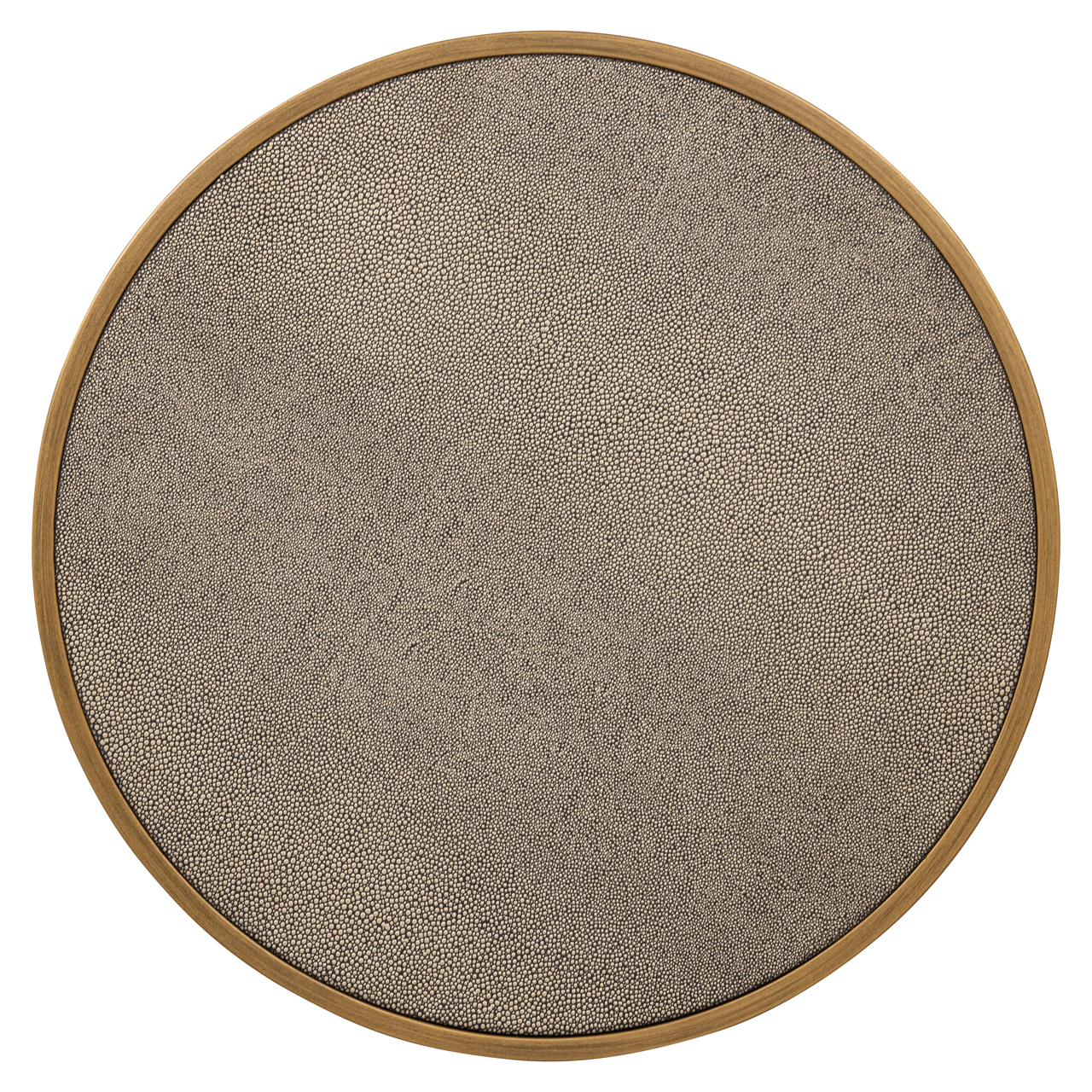 Richmond Interiors Bijzettafel Bloomville brass shagreen incl. glass (Set of 2)