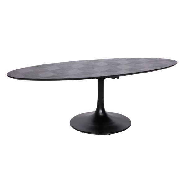 Richmond Interiors Eettafel Blax black oval 250