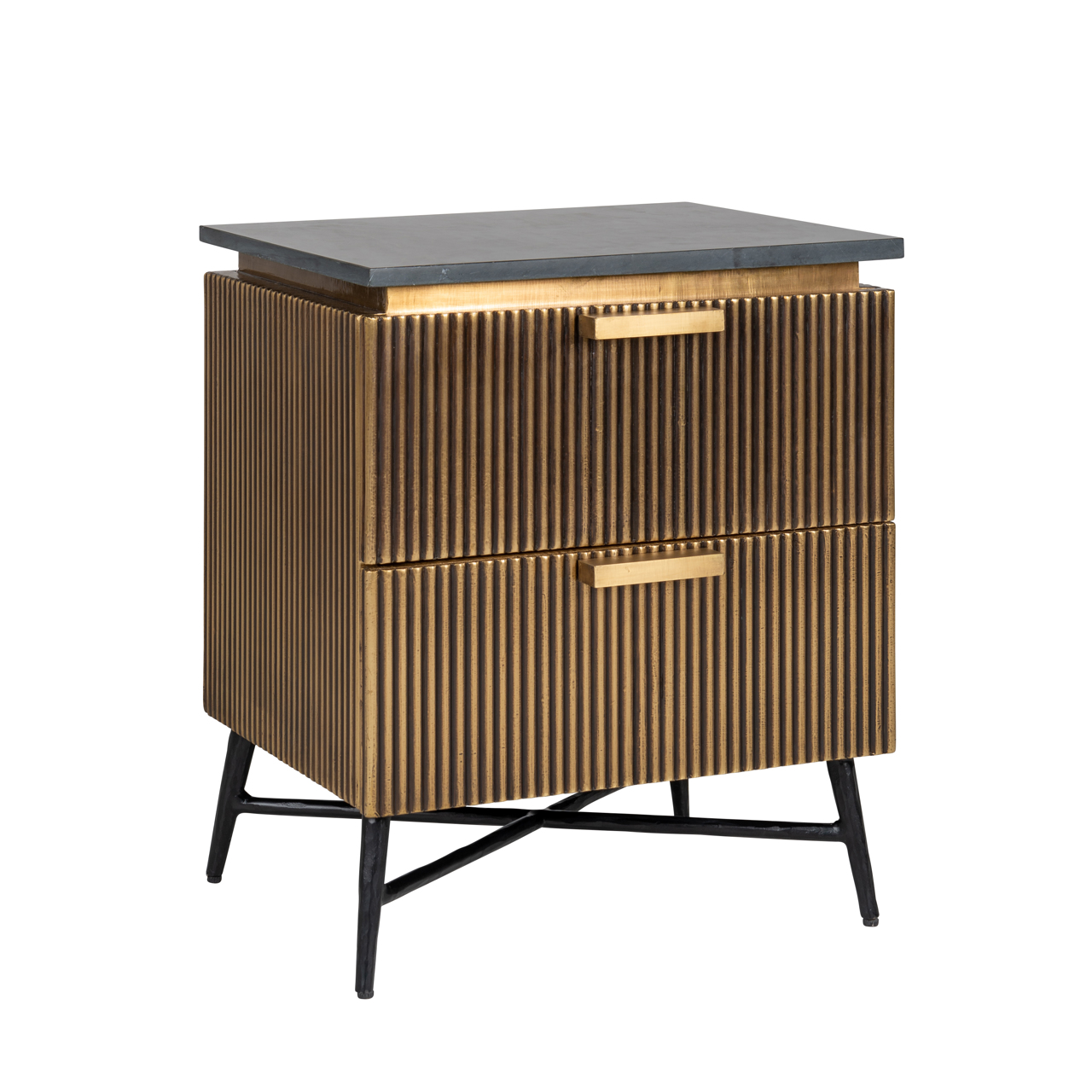 Richmond Interiors Nachtkastje Ironville gold
