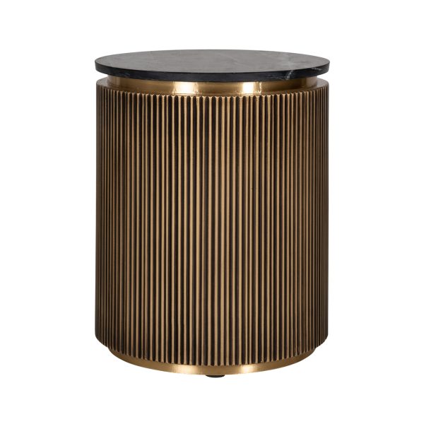 Richmond Interiors Bijzettafel Ironville gold 50Ø