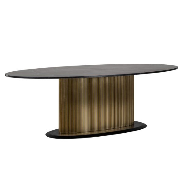 Richmond Interiors Eettafel Ironville gold oval 235