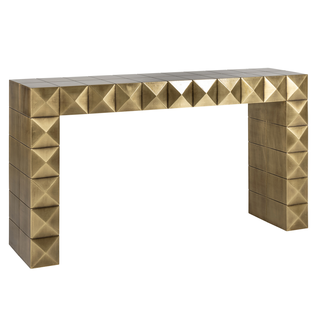 Richmond Interiors Console Collada brushed gold