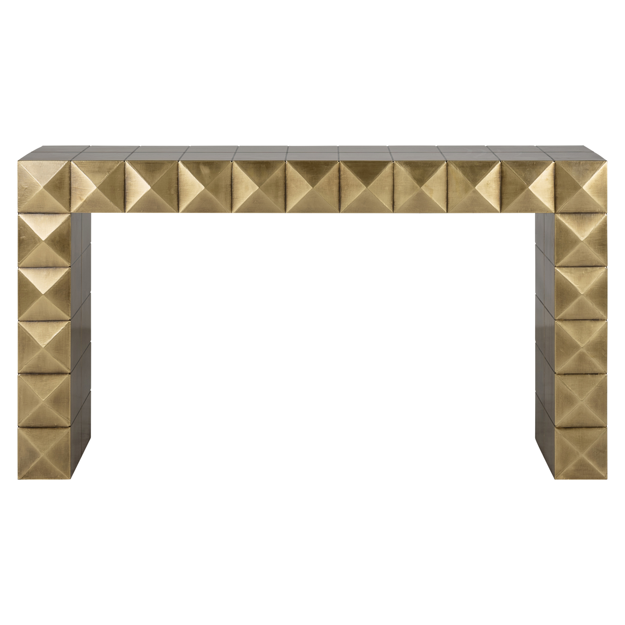 Richmond Interiors Console Collada brushed gold