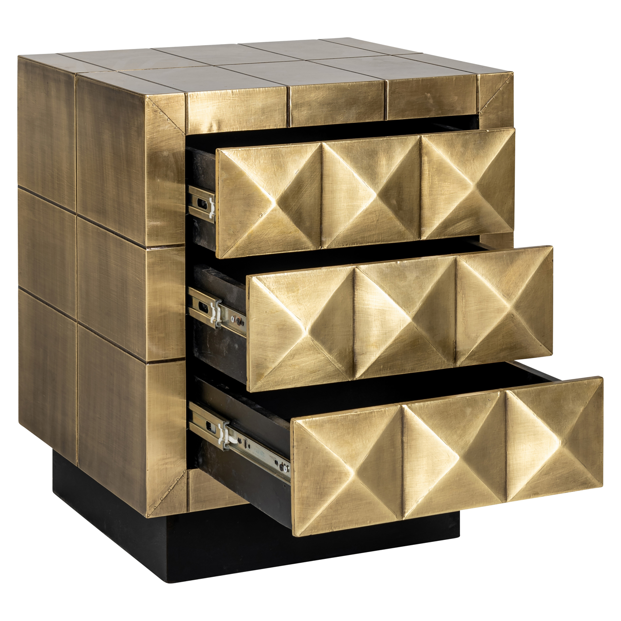 Richmond Interiors Nachtkastje Collada brushed gold