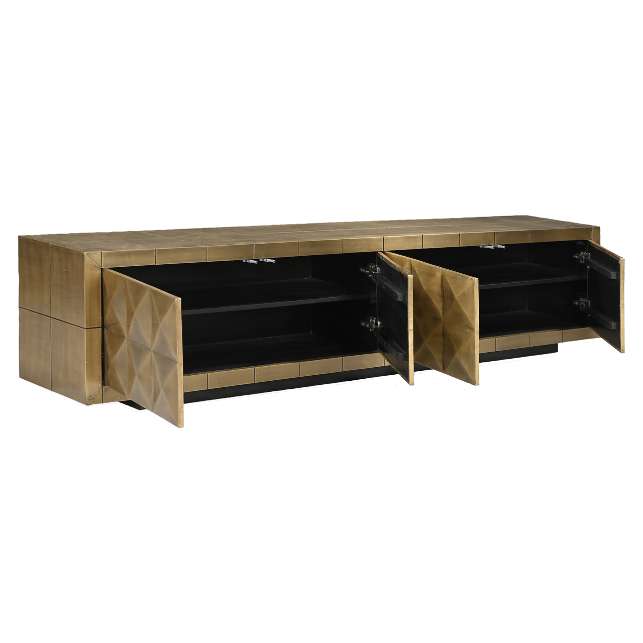 Richmond Interiors TV-meubel Collada brushed gold