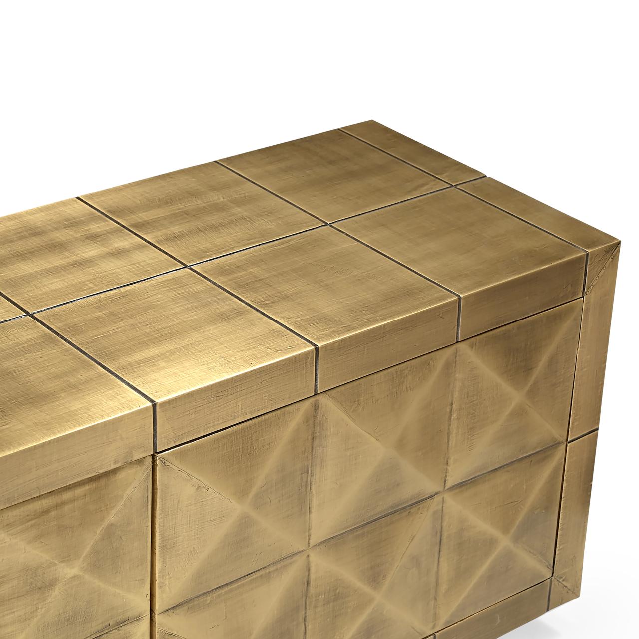 Richmond Interiors TV-meubel Collada brushed gold