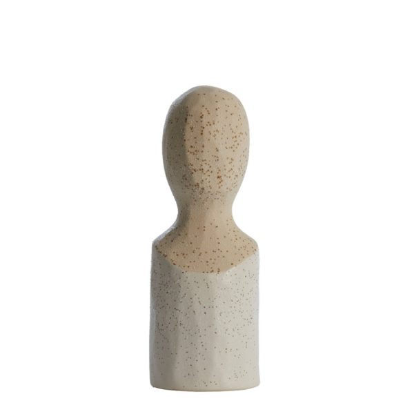 Light & Living Ornament 9,5x8,5x25,5 cm BATTUDA keramiek mat crème