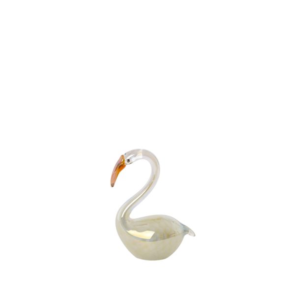 Light & Living Ornament 12x7x17 cm SWAN glas crème