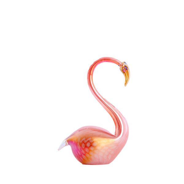 Light & Living Ornament 13x8x20 cm SWAN glas oranje