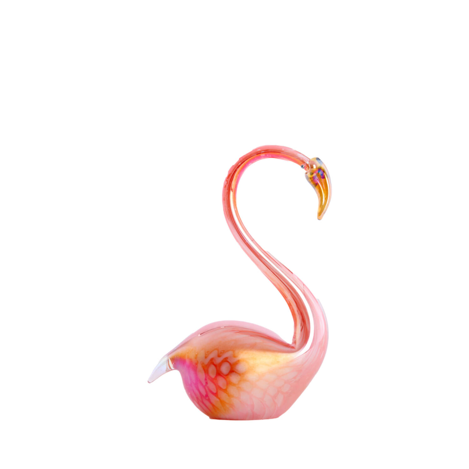Light & Living Ornament 13x8x20 cm SWAN glas oranje