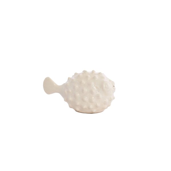 Light & Living Ornament 20x11,5x11,5 cm FISH keramiek crème