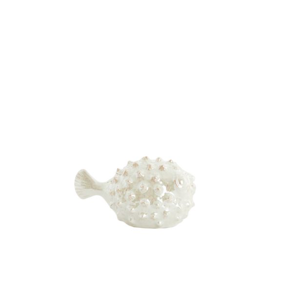 Light & Living Ornament 20x11,5x11,5 cm FISH keramiek crème parelmoer