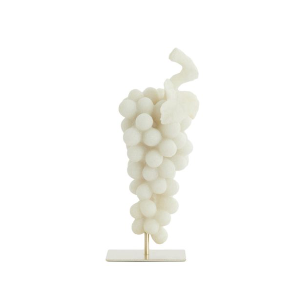 Light & Living Ornament op voet 15x13x35 cm GRAPE crème+antiek brons