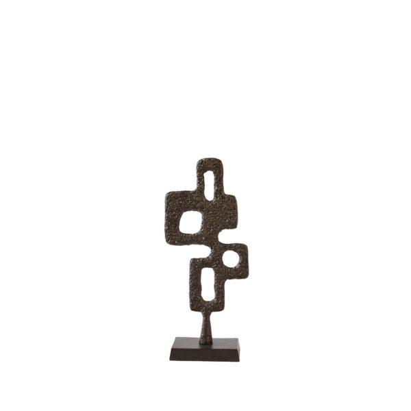 Light & Living Ornament op voet 18x10x44 cm VEX donker bruin