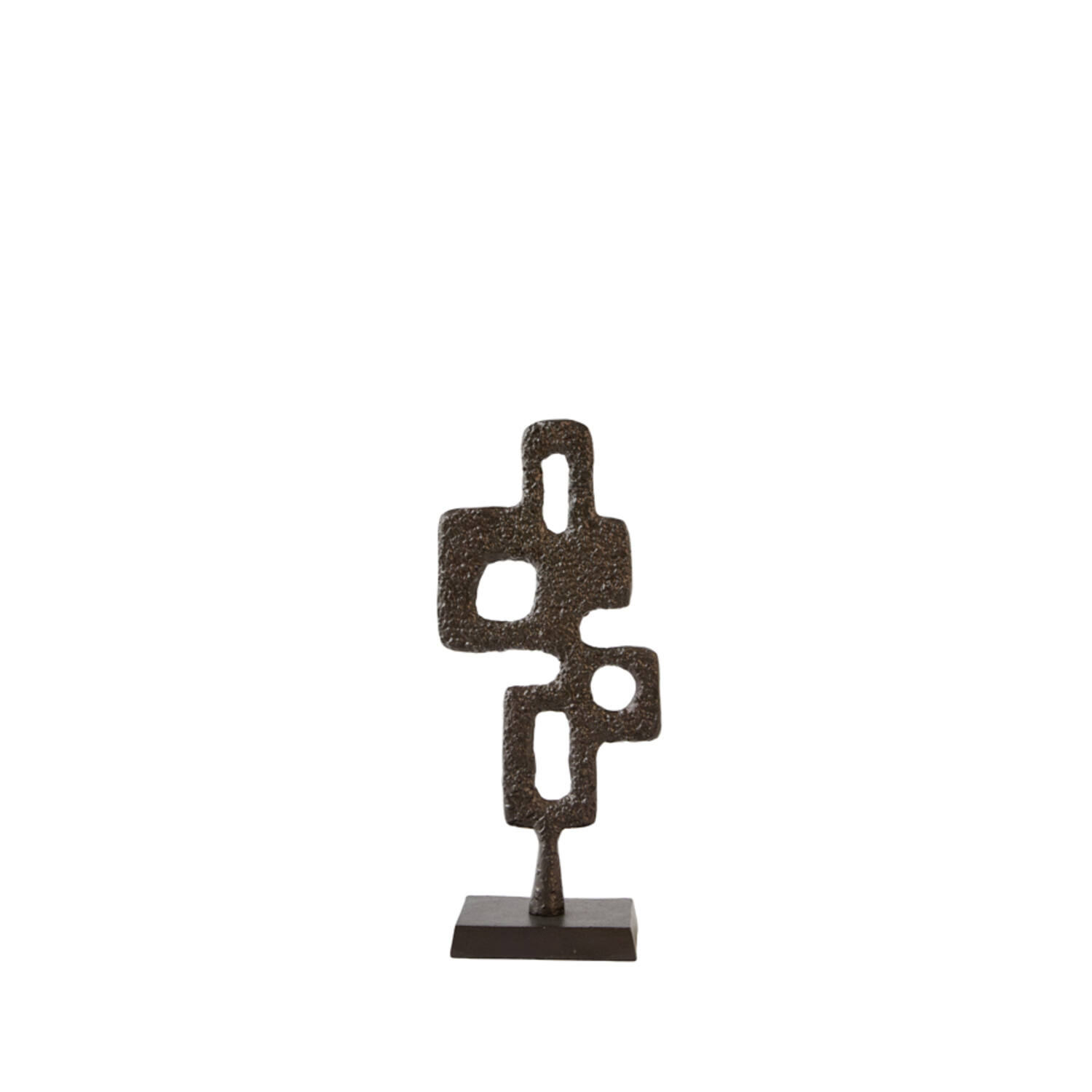 Light & Living Ornament op voet 18x10x44 cm VEX donker bruin