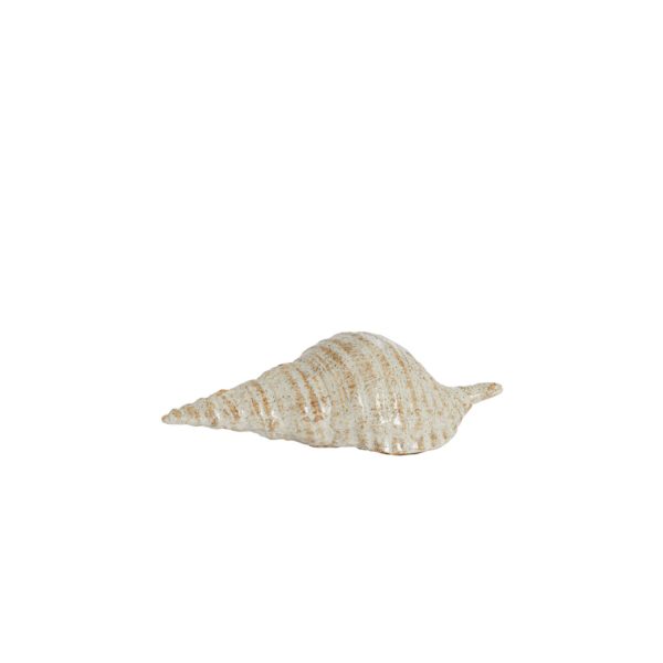 Light & Living Ornament 23x9,5x7,5 cm SHELL keramiek crème-zand