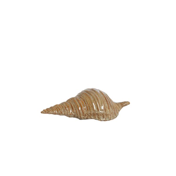 Light & Living Ornament 23x9,5x7,5 cm SHELL keramiek bruin