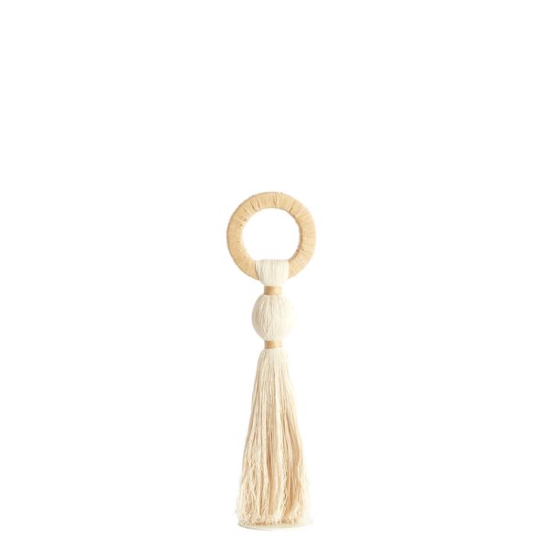 Light & Living Ornament Ø11x47 cm YAVIZA crème+raffia naturel