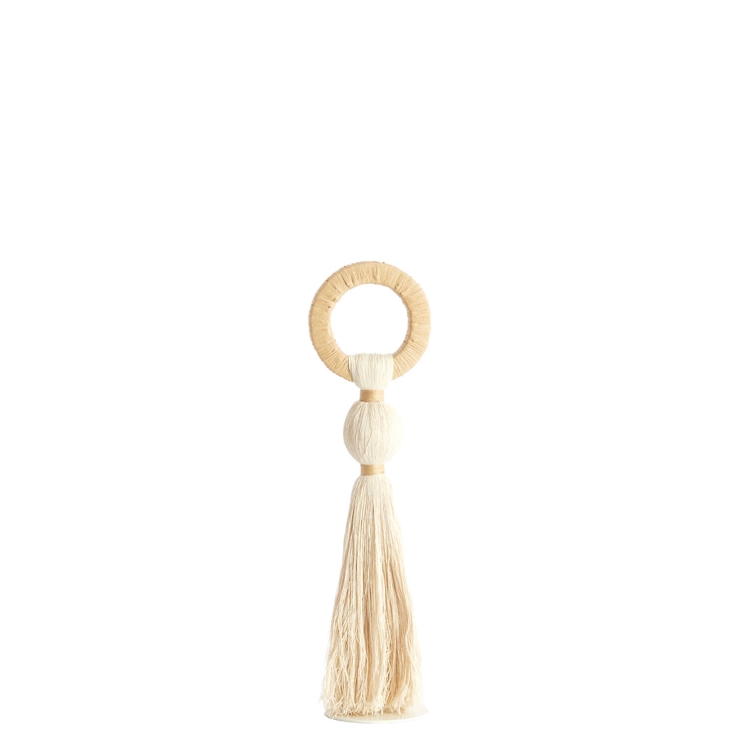 Light & Living Ornament Ø11x47 cm YAVIZA crème+raffia naturel