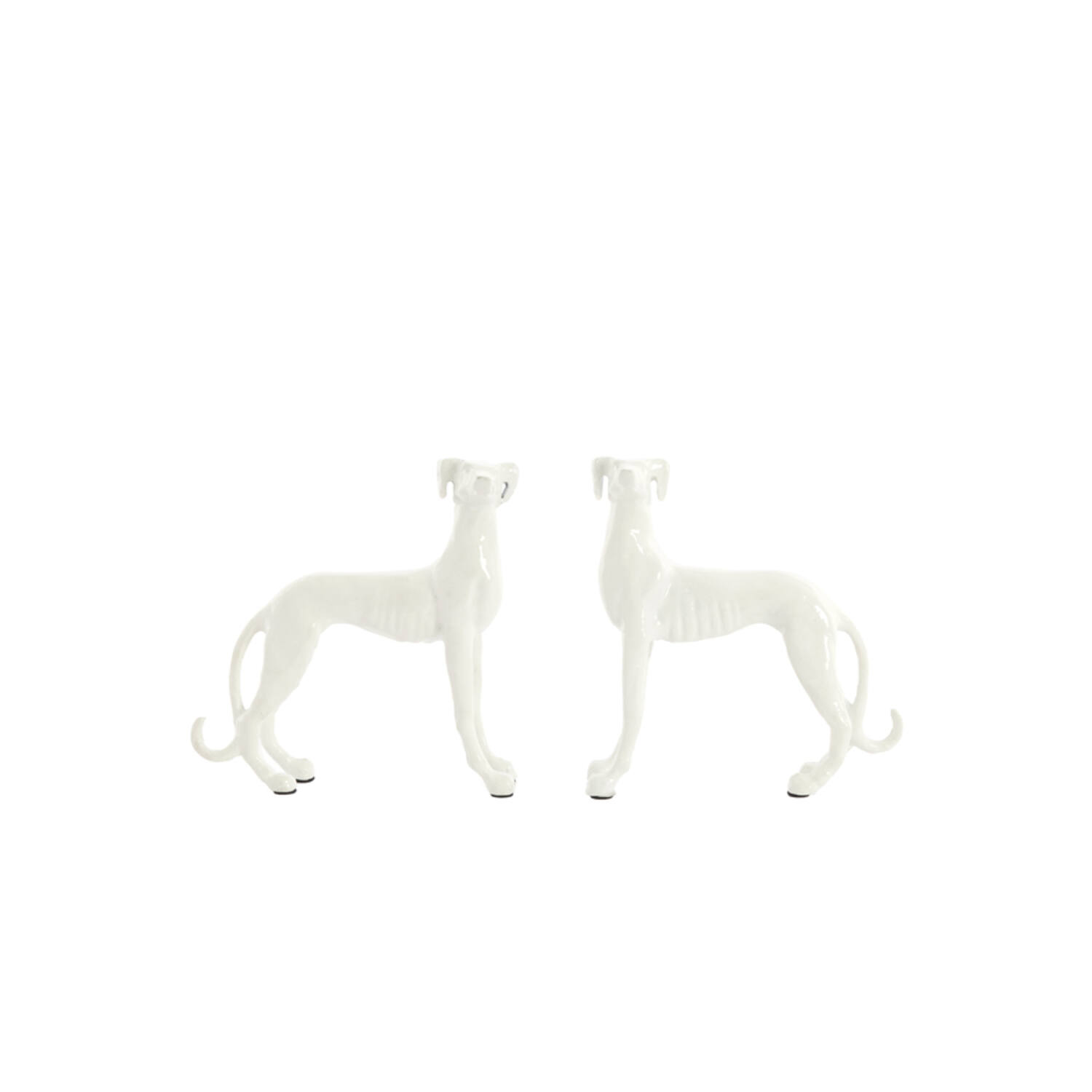 Light & Living Ornament S/2 17x8x18+17x8x18 cm DOGS crème