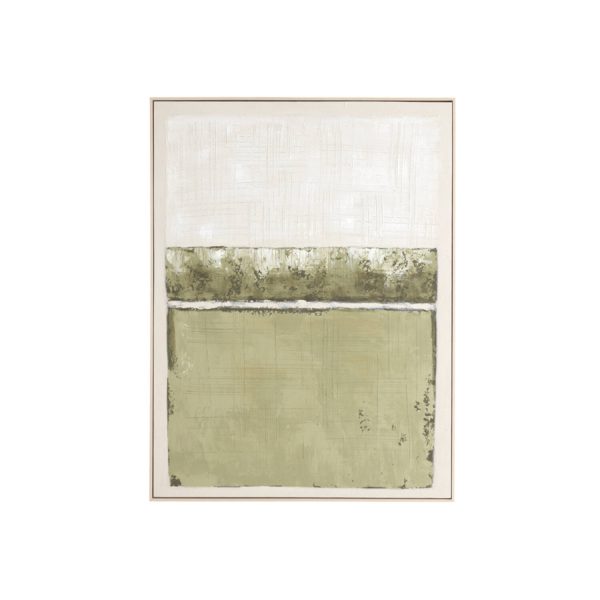 Light & Living Wandornament 90x3,5x120 cm MAREYA olijf groen+crème